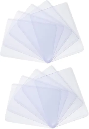 Kisangel 50Pcs Transparent Playing Card Sleeves Game Card Covers Flexible Protection for Board Game and Photos Lightweight Portable Storage