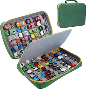 KISLANE Carrying Case 48 Cars Storage, Kids Cars (Bag Only, Green)