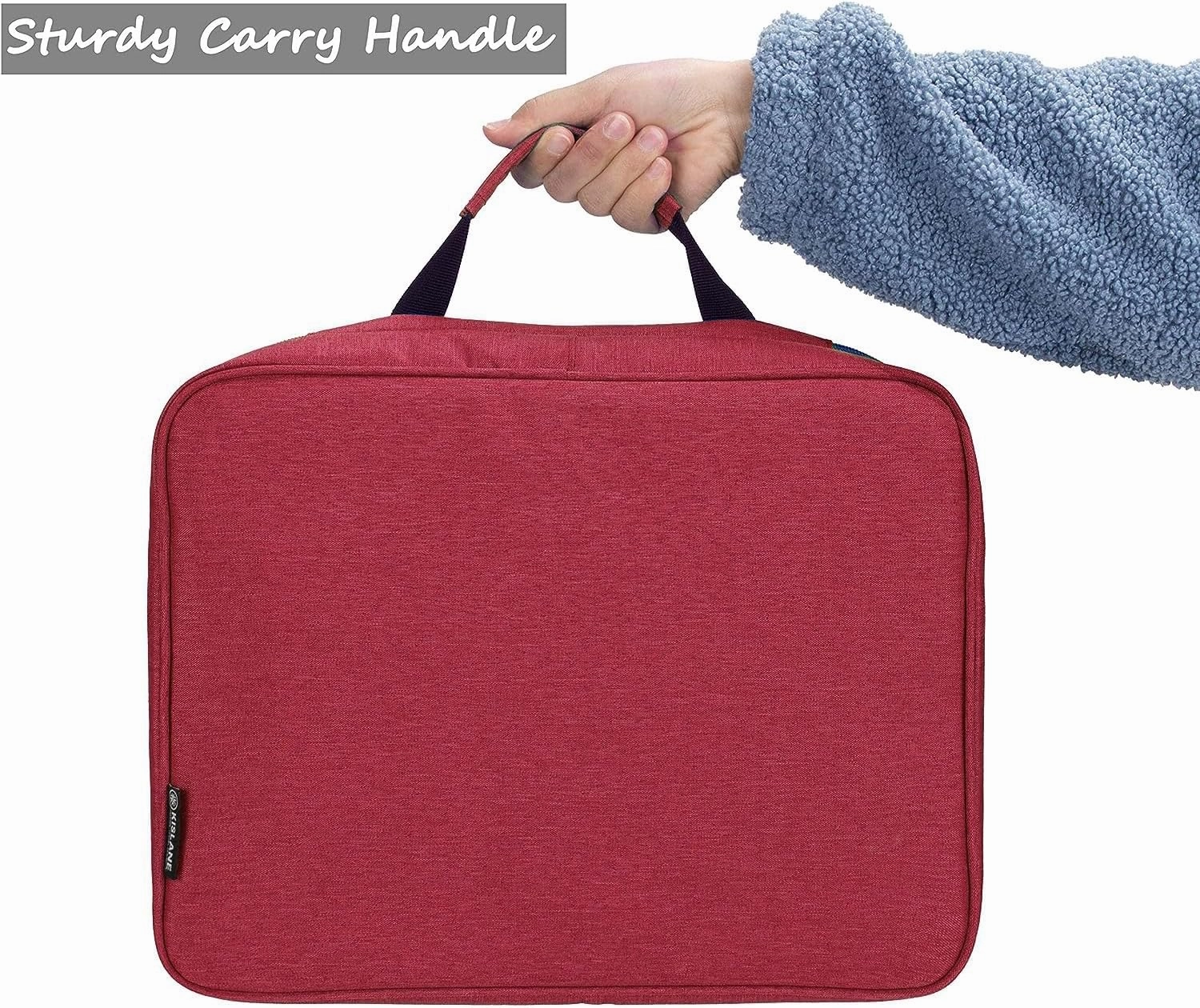 KISLANE Carrying Case for 48 Toy Cars, Kids Toy Cars Storage Case Hold 48 Toy Cars(Bag Only (Red)