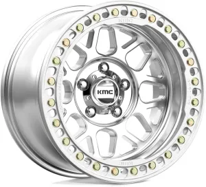 KMC Wheels Grenade Crawl Beadlock MACHINED Wheel with Aluminum (17 x 9. inches /5 x 0 mm, -38 mm Offset)