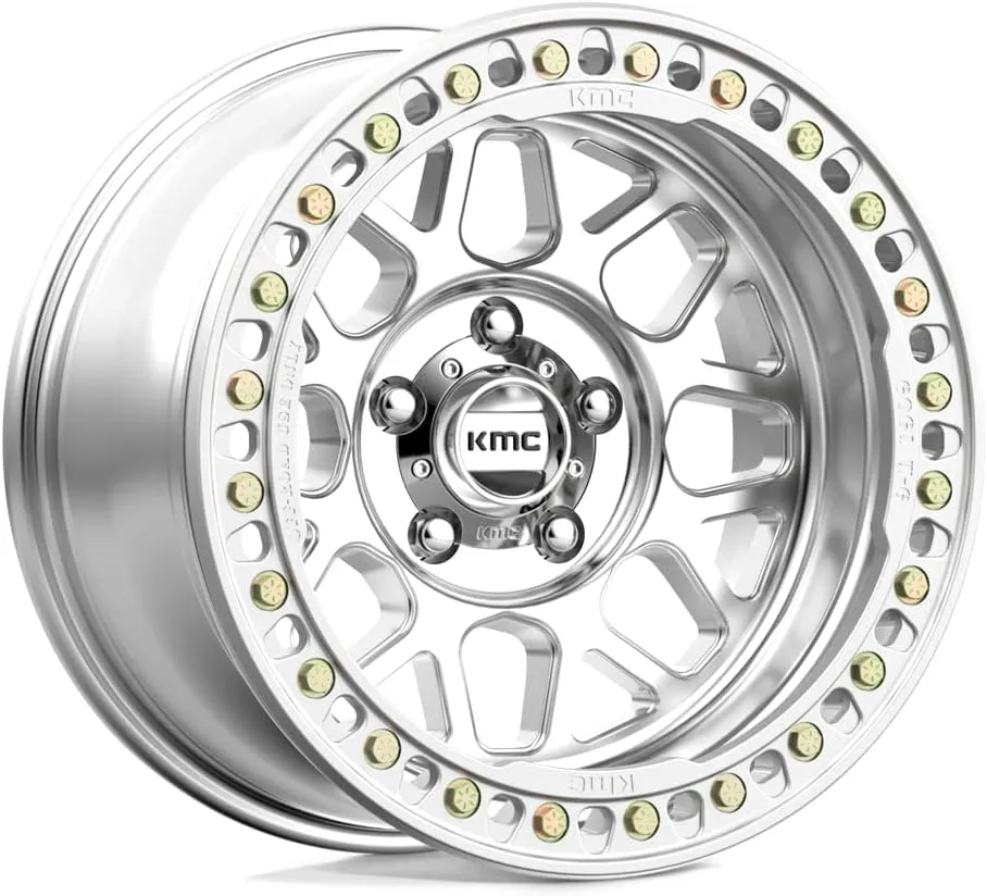KMC Wheels Grenade Crawl Beadlock MACHINED Wheel with Aluminum (17 x 9. inches /5 x 0 mm, -38 mm Offset)