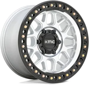 KMC Wheels GRS 17X9 6X5.54.53 -12mm MACHINED WITH SATIN BLACK LIP - KM54979068512N