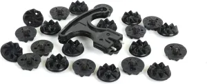 KNK 24pcs Universal Cricket Rubber Spikes – Compatible with All Leading Brands – Durable & Anti-Slip for Maximum Grip