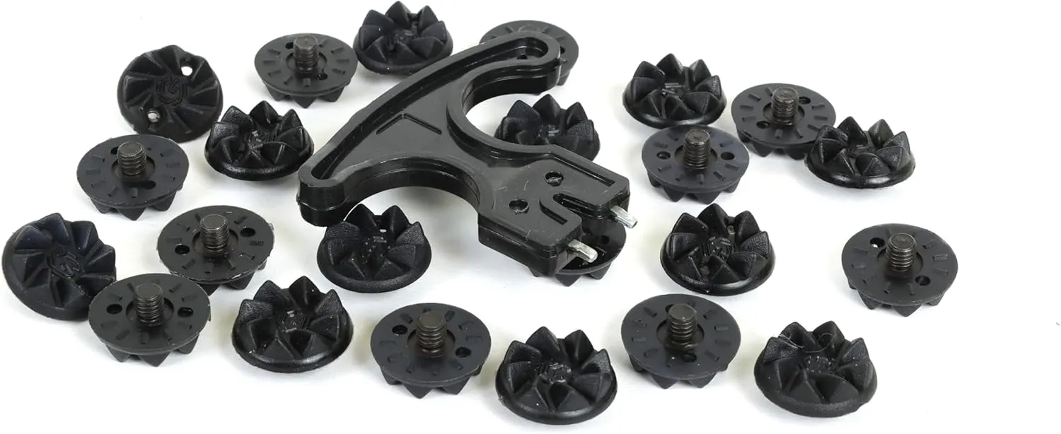 KNK 24pcs Universal Cricket Rubber Spikes – Compatible with All Leading Brands – Durable & Anti-Slip for Maximum Grip