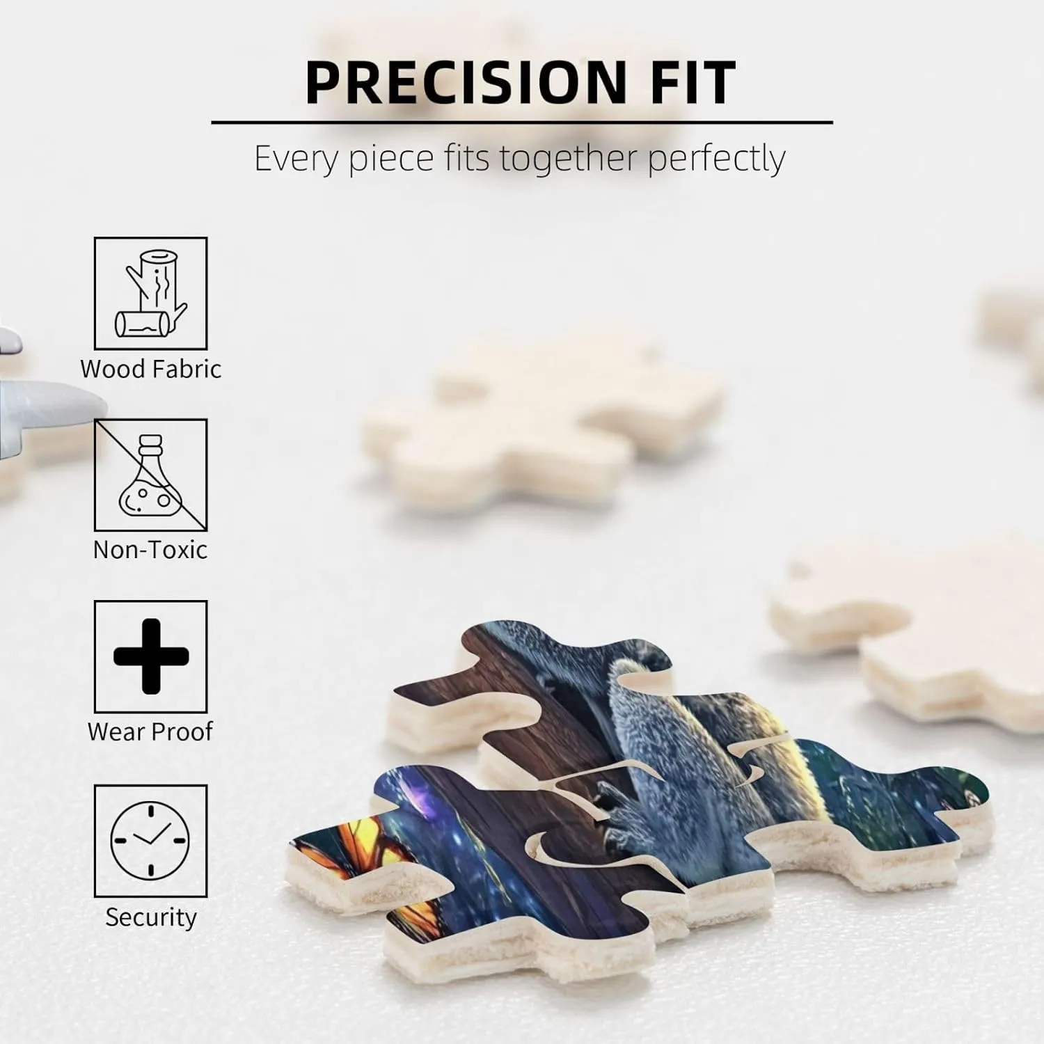 Koala Night Jungle Exploration, 500 Pcs Wooden Puzzle for Adults, Use Your Imagination to The Fullest，Brainstorming for Stress Relief，Creative Activity Hobbies，Enjoy The Process