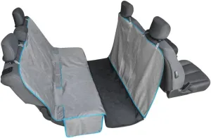Kurgo Dog Hammock Car Seat Cover for Pets, Pet Seat Cover, Car Hammocks for Dogs, Water-Resistant, Wander, Heather, Half, Coast to Coast, for Cars, Trucks, and SUVs