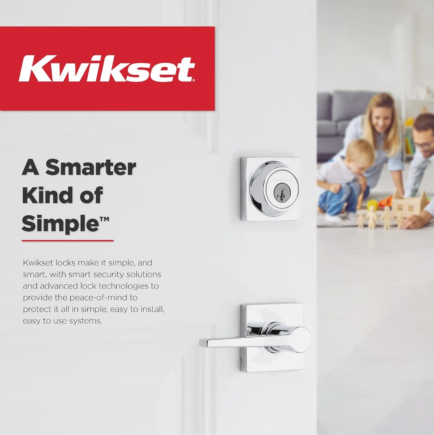 Kwikset Tripoli Dummy Door Handle, Single Sided for Closets, French Double Doors, and Pantry, Polished Chrome Non-Turning Reversible Interior Push/Pull Lever