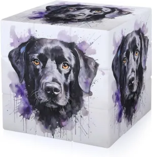 Labrador Lab Retriever Dog Art Adults 3x3x3 Color-Matching Smooth Fully Printed Cube Gift
