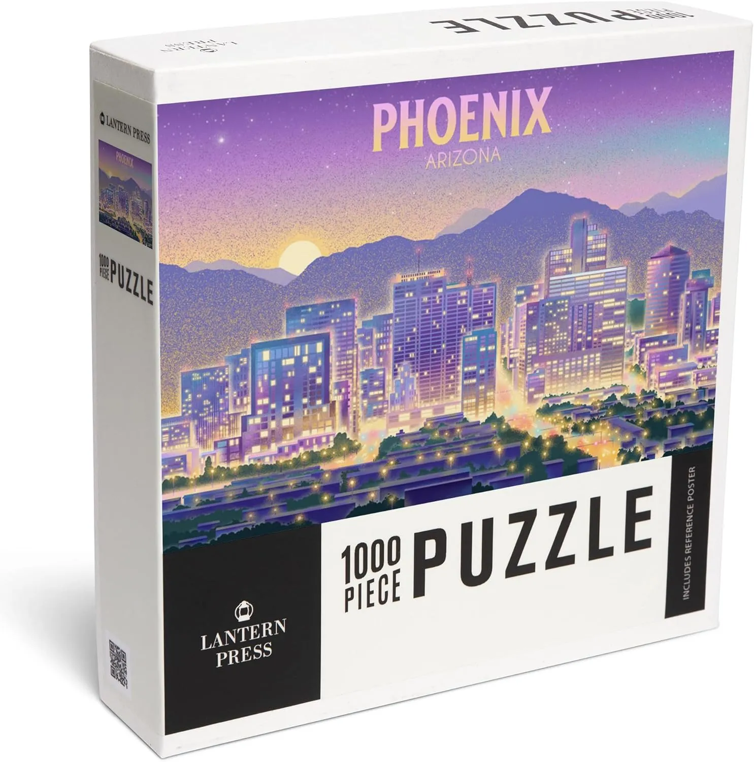 Lantern Press 1000 Piece Jigsaw Puzzle, Phoenix, Arizona, Lithograph, City Series