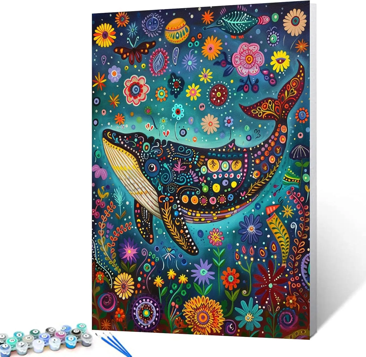 Large Fish Species Flower Theme Wooden Puzzle for Home Decor DIY Fun Game Family Educational Games Toys Gifts Wooden Puzzle 500 Pieces
