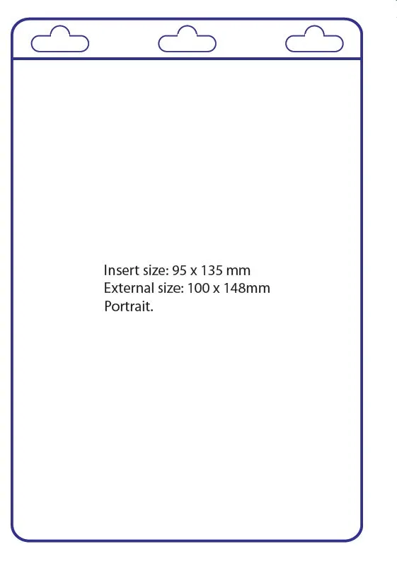 Large Size Flexible Vertical Card Holder CH-B-FV148 (10 Pack)