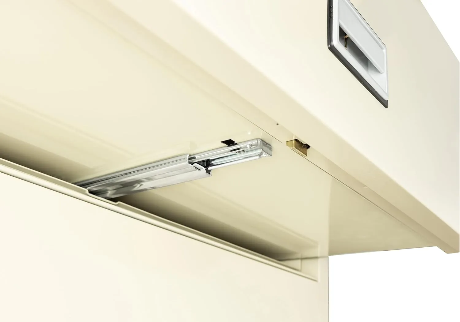 Lateral 44 inch 3-Drawer Fireproof File Cabinet with Key Lock, Water Seal, Putty, LAT3W44P