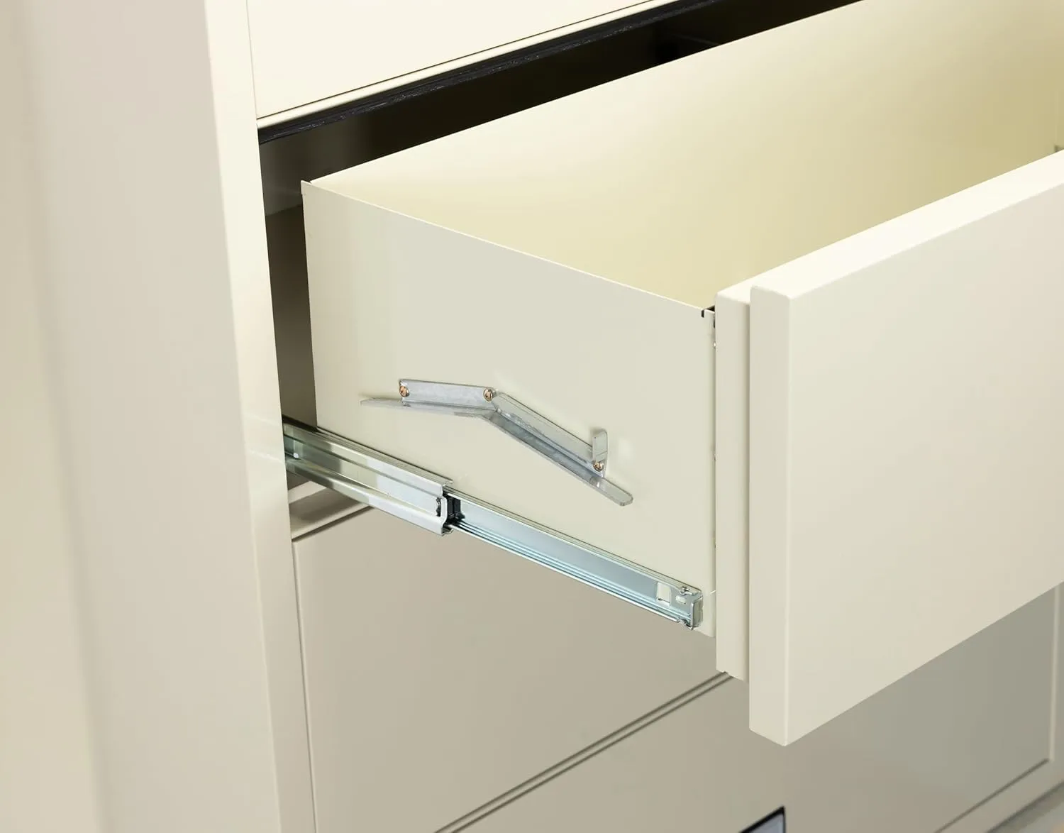 Lateral 44 inch 3-Drawer Fireproof File Cabinet with Key Lock, Water Seal, Putty, LAT3W44P