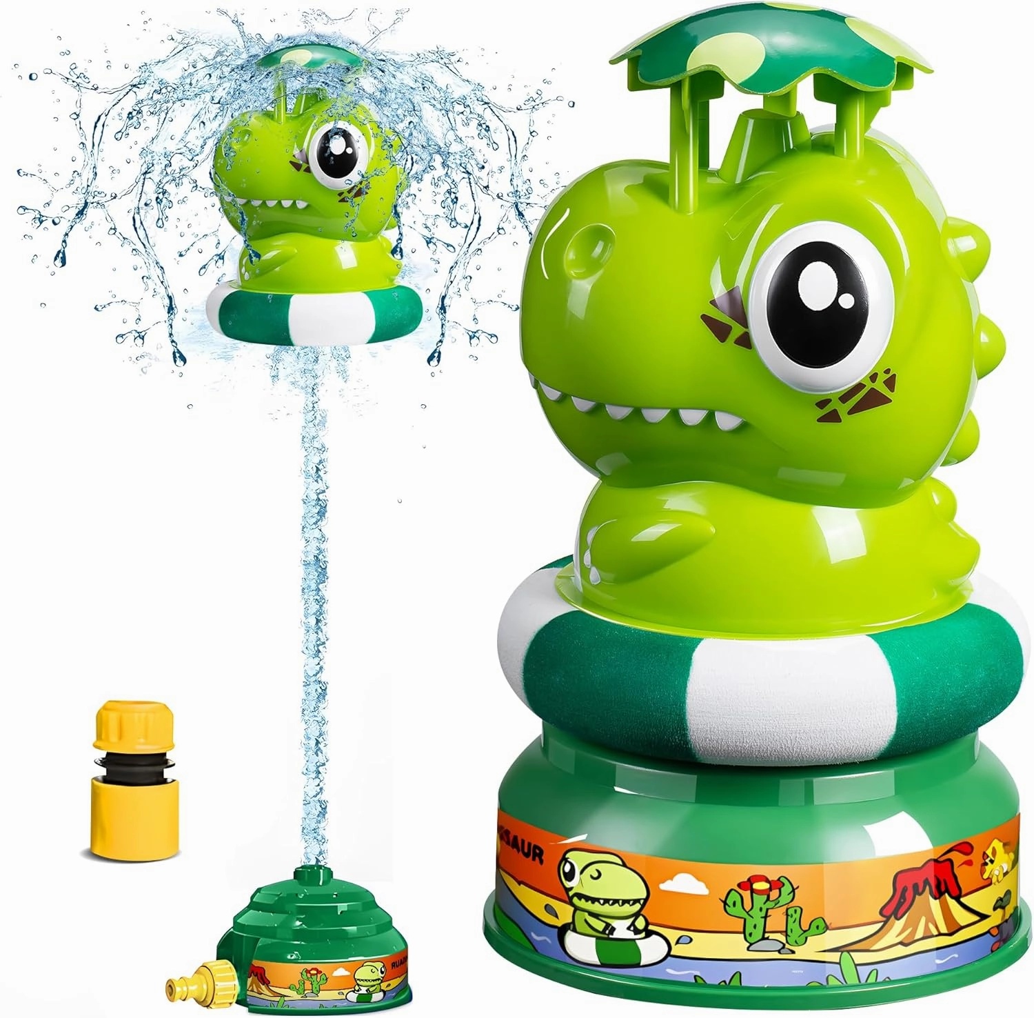 Launch Water Rocket Kids Water Toys for The Backyard Sprinkler Toy Outdoor Kids' Toys Summer Rocket Garden Sprinkler for 3 4 5 6 7 8 Year Old (Crocodile)
