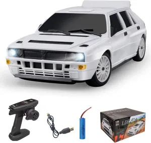 LD2803 Mini RC Drift Car, 2.4Ghz RC Off-Road Racing Cars with Drift Tires and LED Searchlight, 1:64 Scale Remote Control Vehicle Gift for Enthusiasts