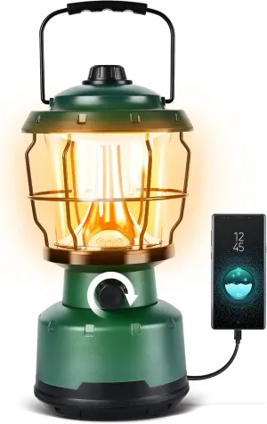 LED Camping Lantern, Water Resistant Emergency Light for Power Outage, Hurricane, Hiking