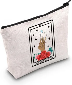 LEVLO Eye Lash Marketing Gift XLV The Lash Artist Makeup Bag Tarot Beauty Reusable Cosmetic Bag for Women BFF (The Lash Artist)