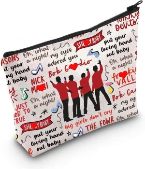 LEVLO Opera Music Love Song Cosmetic Organizer You're Just Too Good To Be True Makeup Bag Musical Theater Women Gift (what a night)