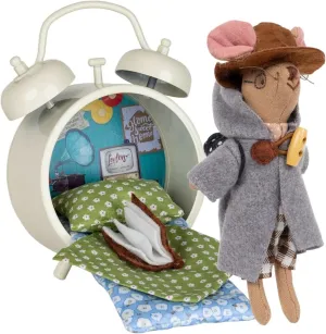 LEVLOVS Grandpa Mouse Stuffed Animal｜Linen Mouse Toy｜Mini Dolls Set｜Fabric Doll Mice Toys ｜Family Dolls