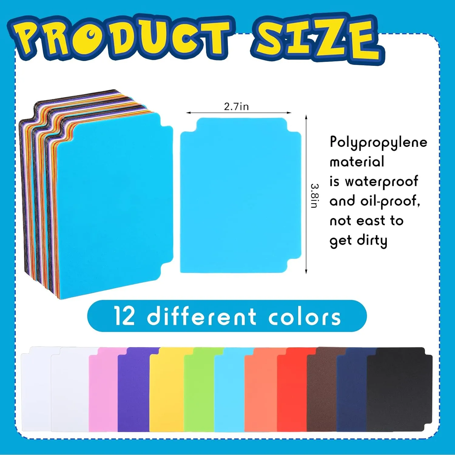 Leyndo TCG Cards Deck Boxes, Large Capacity with Dividers, Fits 80  Cards Collectible Trading Games Storage Organizer Cases, Colorful(12 Pack)