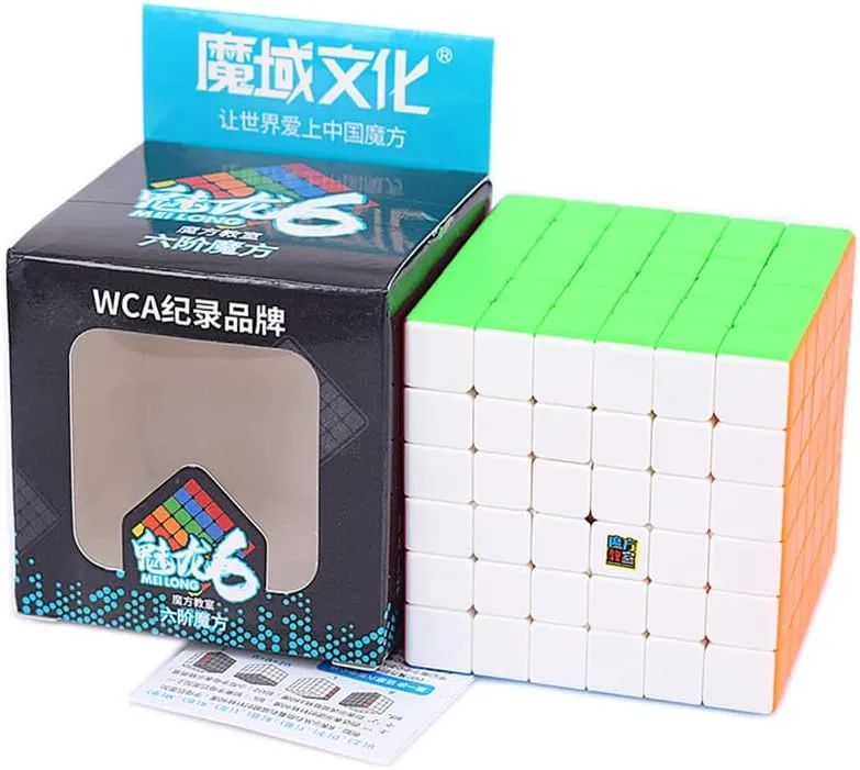 LiangCuber Moyu Meilong Speed Cube 6x6 Stickerless Meilong Puzzle Cube Education Toys Magic Cubes