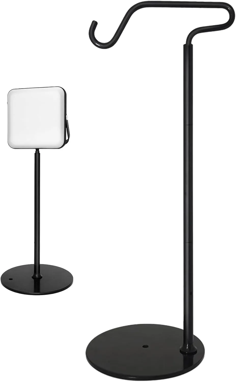 Light Holder Stick - Portable Lantern Pole, Compact Adjustable Stand | Ergonomic Lightweight Stand, Solar Powered Rechargeable LED Lantern Support, Easy Setup, Outdoor Camping Hiking Fishing Gear