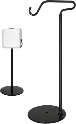 Light Holder Stick - Portable Lantern Pole, Compact Adjustable Stand | Ergonomic Lightweight Stand, Solar Powered Rechargeable LED Lantern Support, Easy Setup, Outdoor Camping Hiking Fishing Gear
