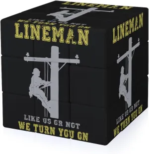 Lineman Adults 3x3x3 Color-Matching Smooth Fully Printed Cube Gift