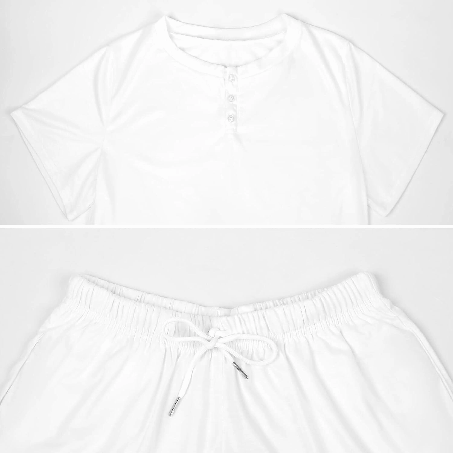 Literal Garbage Pajamas for Women Set Button Down Loungewear Short Sleeve Pjs Lounge Set Soft Comfy 2 Piece