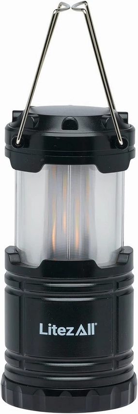 LitezAll 25812 Pull Up Lantern with Simulated Flame