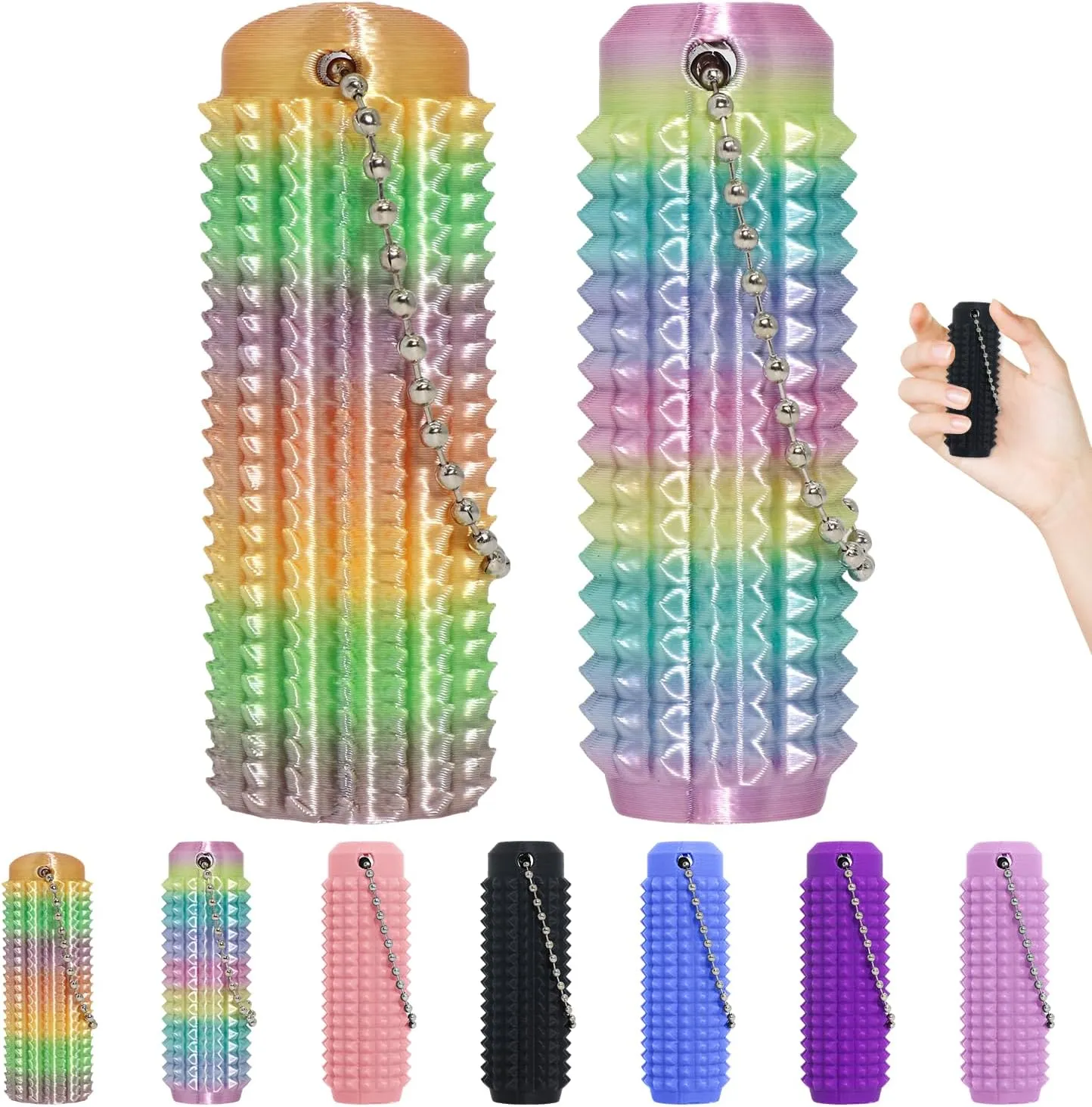 Little Ouchies Fidget Toys,Pain Stim Fidget Toy Reduce Stress for Adults,Anxiety Relief Pain Stim,Spiky Fidget Keychain for Anxiety and Stress Reduction,Novelty Gifts for Friends 4PCS