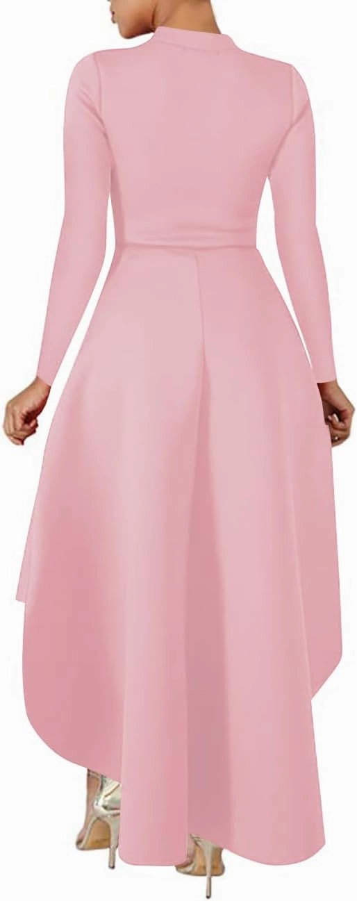Lrady Womens Casual Shirt Dress High Low Ruffle Blouse Asymmetrical Peplum Tops Long Tunic Dresses