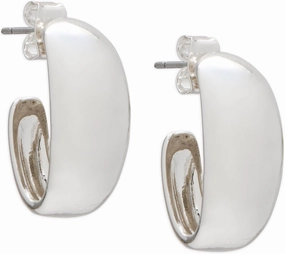 Lucky Brand Wide Hoop Earring, Gold, One Size