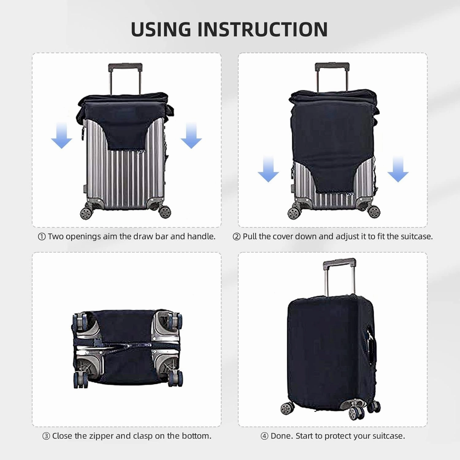 Luggage Cover Flower Letter B Pink Suitcase Protector fits 18-32inch Suitcase Cover Washable Dustproof with Concealed Zipper for Wheeled Suitcase LC111