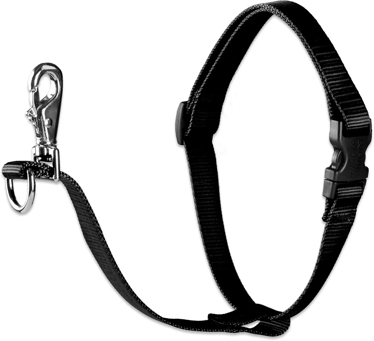 LupinePet Basics 1" Black 26-38" No Pull Harness for Medium-Larger Dogs