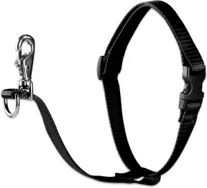 LupinePet Basics 1" Black 26-38" No Pull Harness for Medium-Larger Dogs