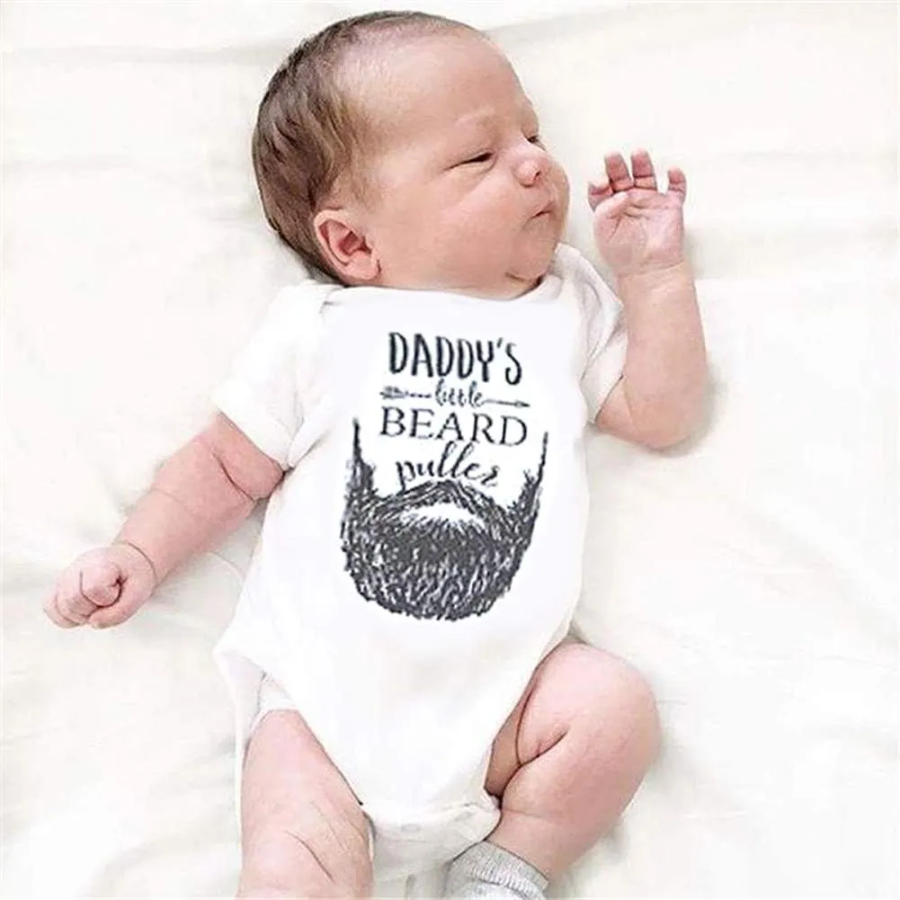 MAINESAKA Newborn Baby GOT My Mind ON My Mommy Paws Funny Bodysuits Rompers Outfits Grey 0-18M