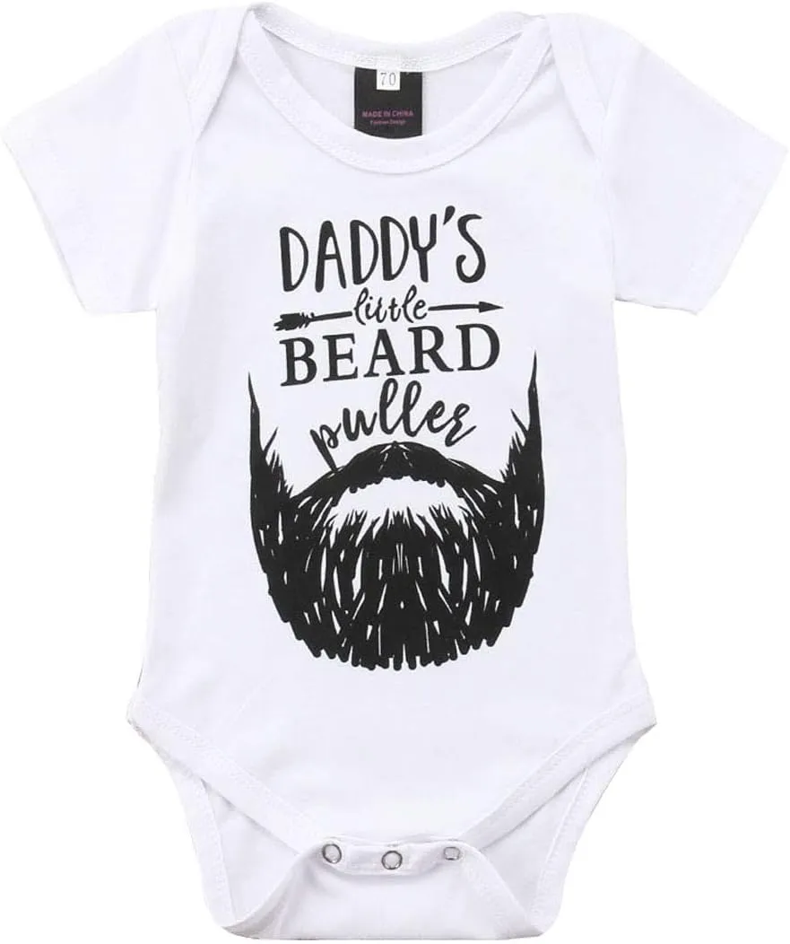 MAINESAKA Newborn Baby GOT My Mind ON My Mommy Paws Funny Bodysuits Rompers Outfits Grey 0-18M