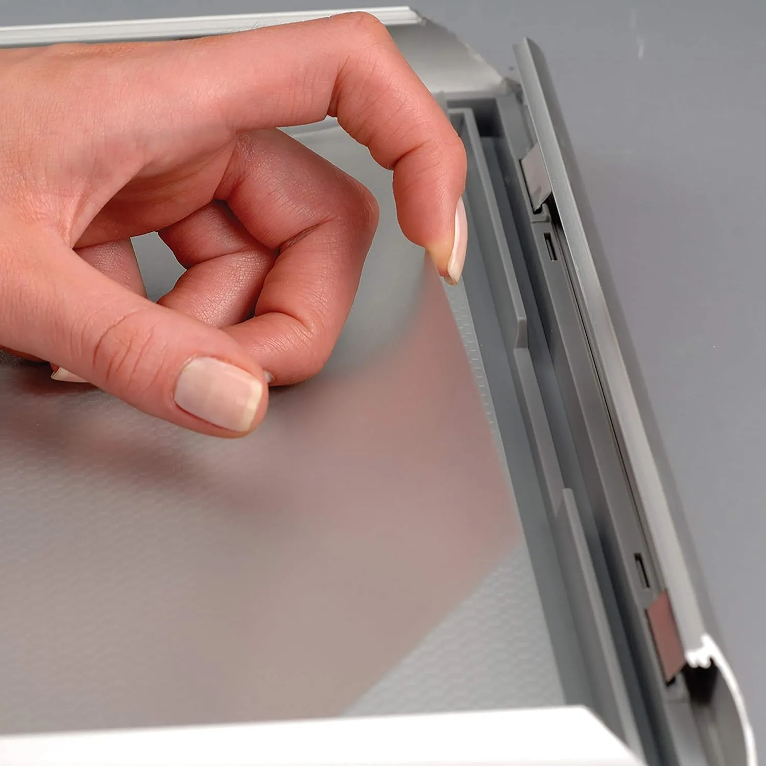 M&T Displays 8.5 x 11 Picture Frame, Front Loading Diploma Frame, Silver Color, 1" Profile Size, 20 Packs