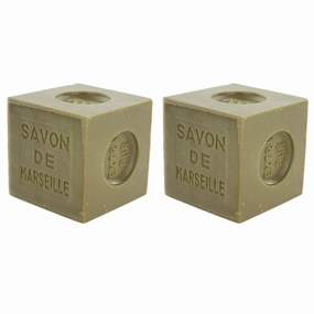 Marius Fabre Marseille Soap, 72% Olive Oil - Pack of 2 X 400g