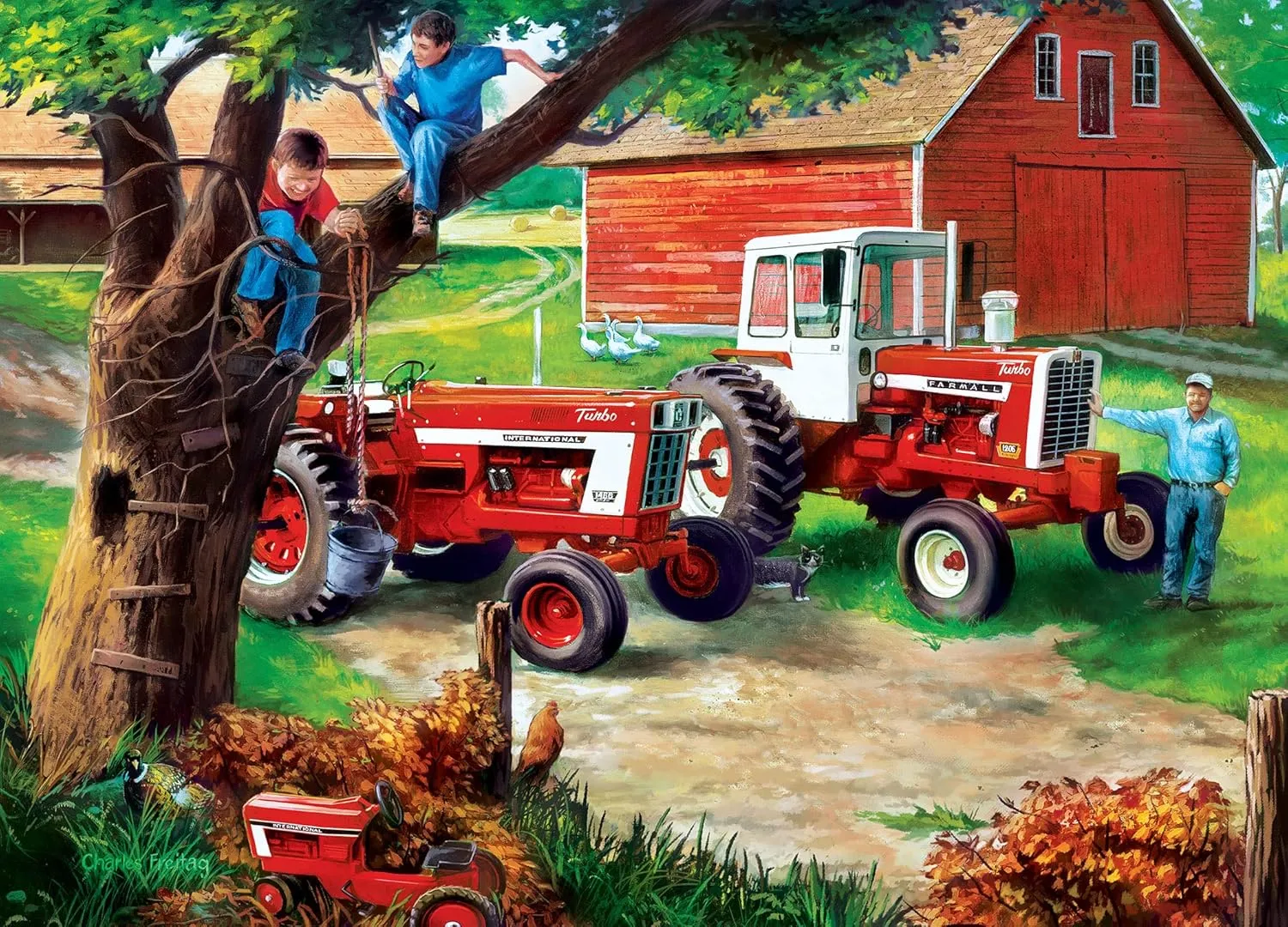 MasterPieces 1000 Piece Jigsaw Puzzle for Adults, Family, Or Youth - Boys and Their Toys - 19.25"x26.75"