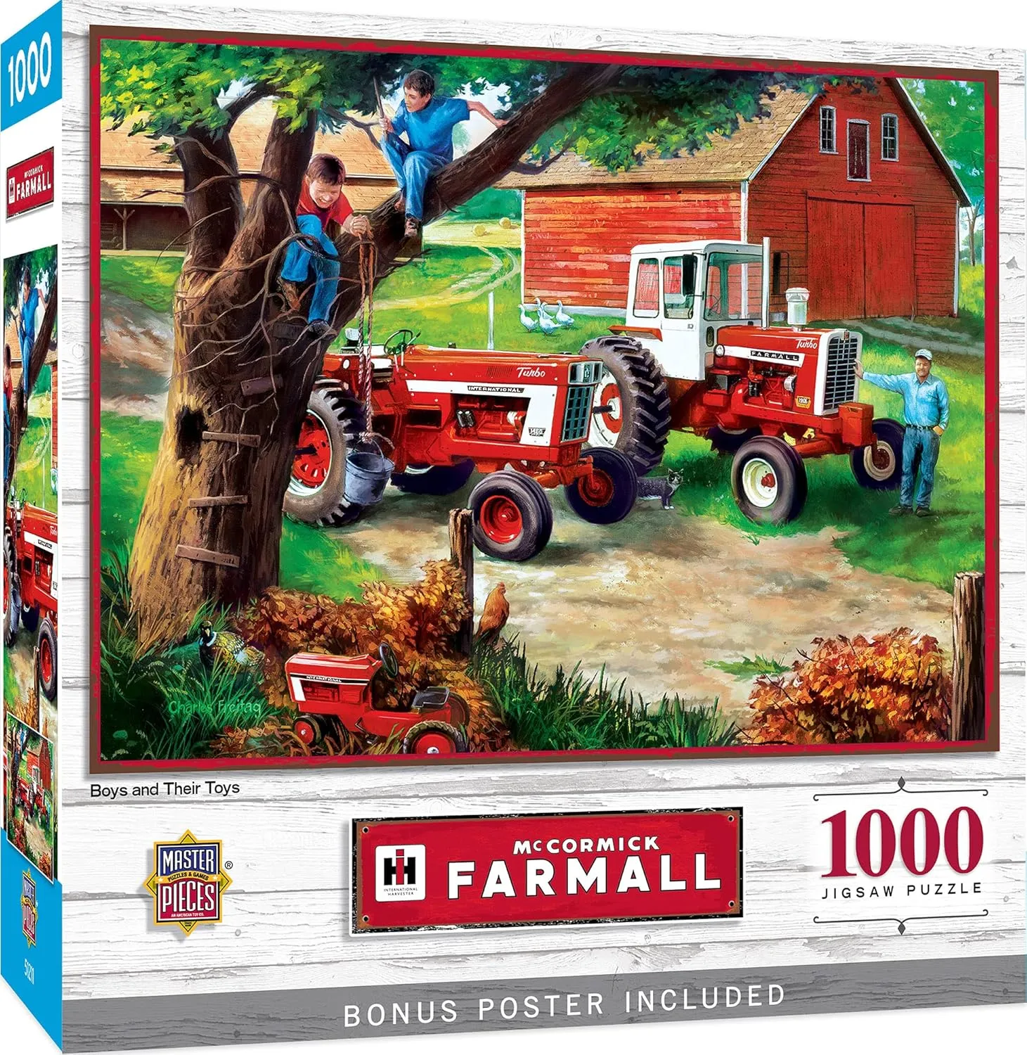 MasterPieces 1000 Piece Jigsaw Puzzle for Adults, Family, Or Youth - Boys and Their Toys - 19.25"x26.75"