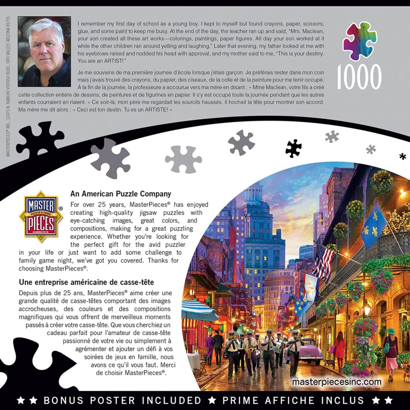 MasterPieces 1000 Piece Jigsaw Puzzle for Adults, Family, Or Youth - New Orleans Style - 19.25"x26.75"