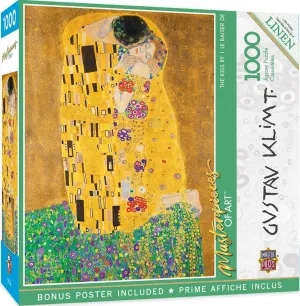 Masterpieces 1000 Piece Jigsaw Puzzle for Adults, Family, Or Youth - The Kiss - 19.25" x26.75