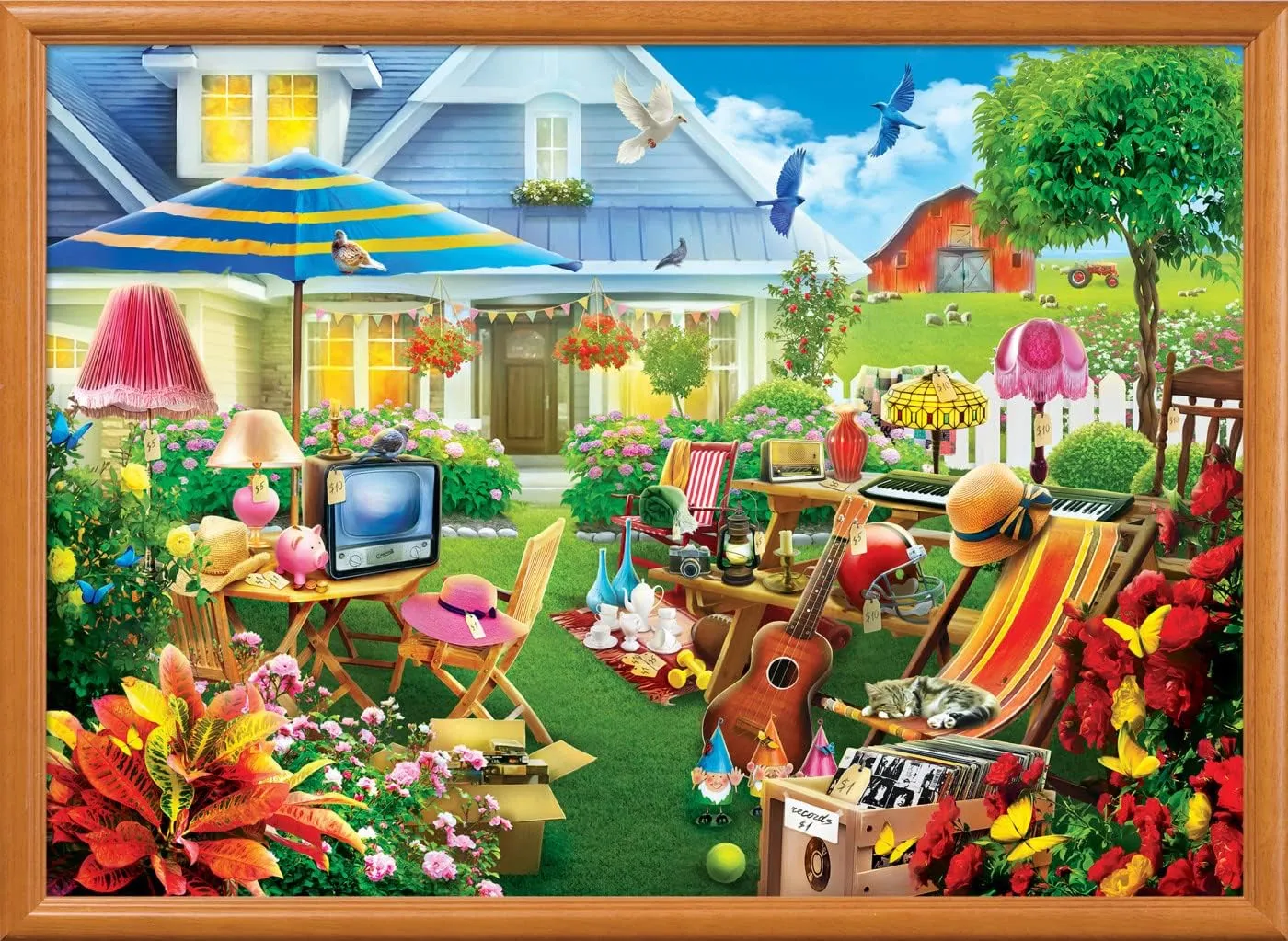 MasterPieces 1000 Piece Jigsaw Puzzle for Adults, Family, Or Youth - Yardsale Day - 26.75"x 19.25"