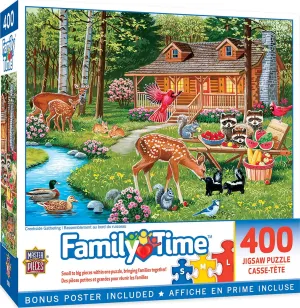 MasterPieces 400 Piece Jigsaw Puzzle for Adults, Family, Or Youth - Creekside Gathering - 18"x24"