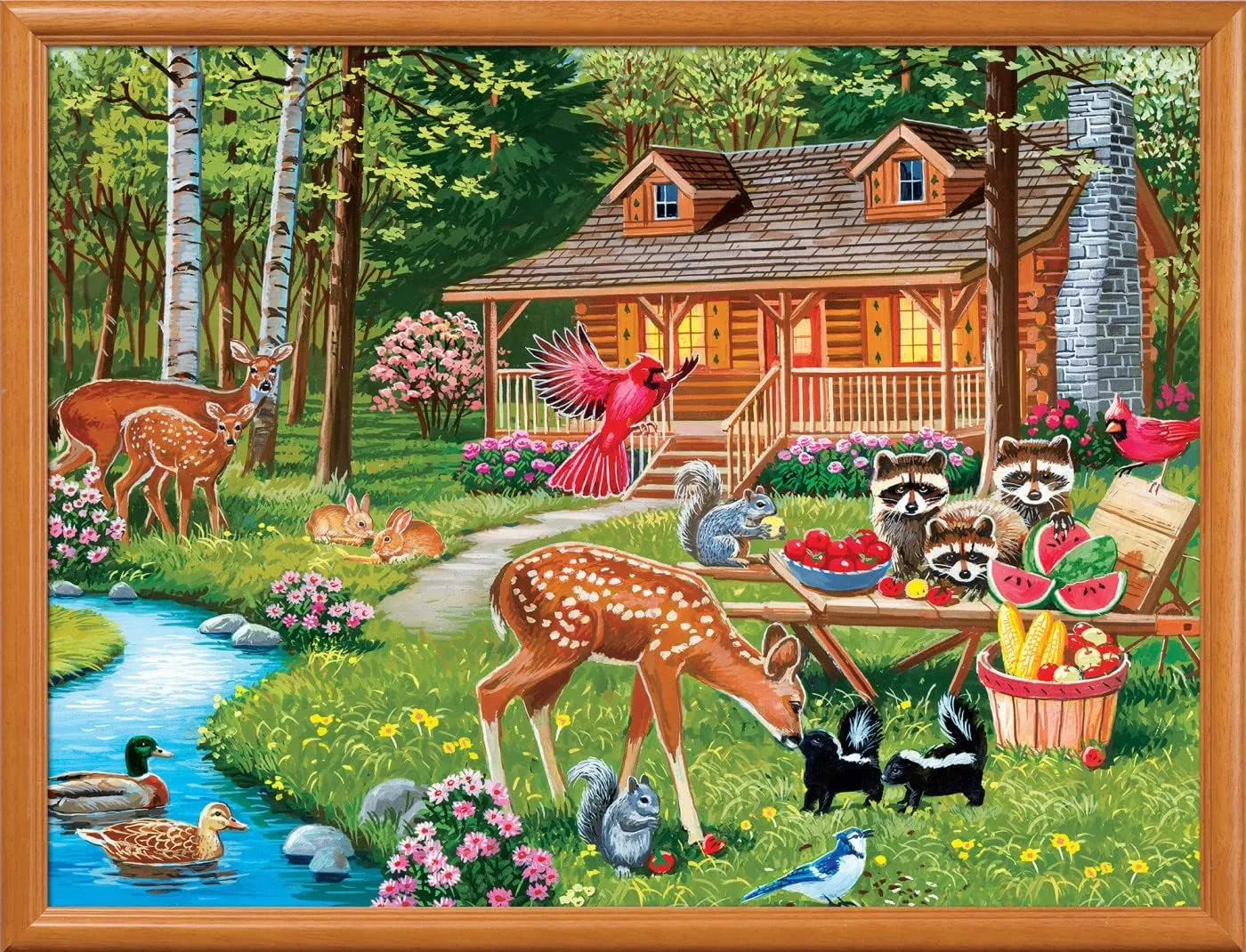 MasterPieces 400 Piece Jigsaw Puzzle for Adults, Family, Or Youth - Creekside Gathering - 18"x24"