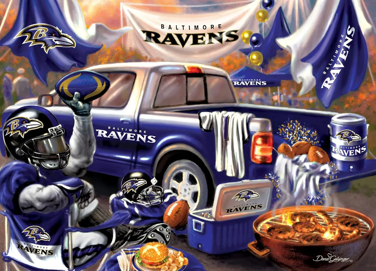 Masterpieces NFL Unisex-Adult Tailgate Puzzles Collection