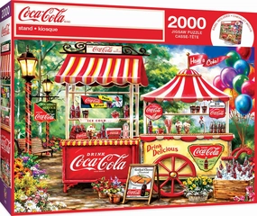 MasterPieces 2000 Piece Jigsaw Puzzle for Adults and Families - Coca-Cola Stand - 39"x27"