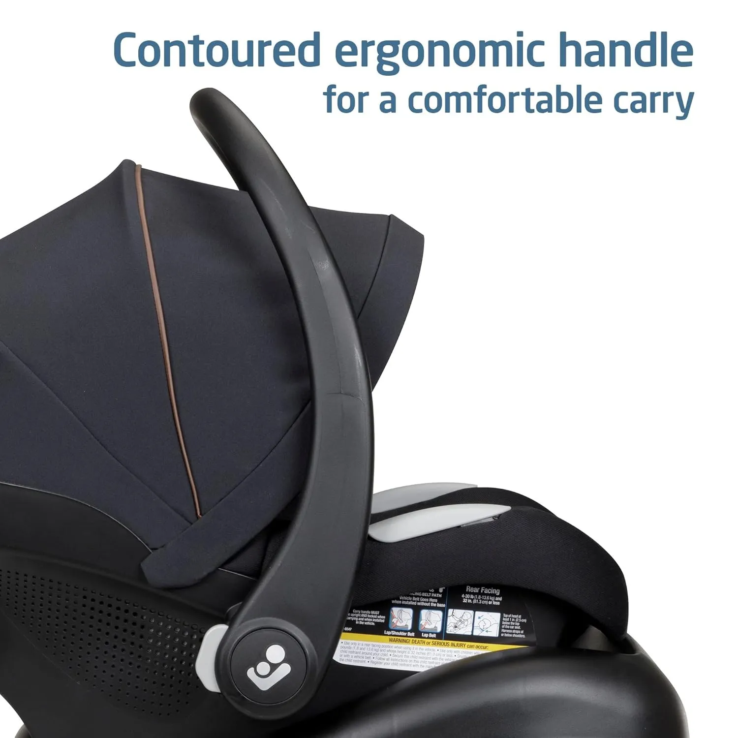Maxi-Cosi Mico Luxe Infant Car Seat with Base, Rear Facing Car Seat For Babies, Baby Carseat 4-30 lbs, Baby Car Seats, Infant Car Seats, Midnight Glow